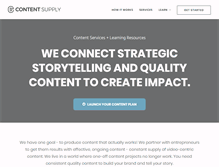 Tablet Screenshot of contentsupply.com